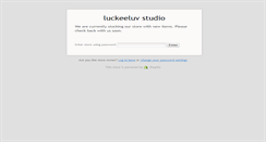 Desktop Screenshot of luckeeluvstudio.com